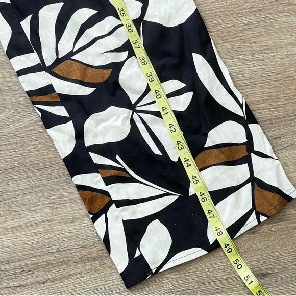 AUDREY PARKS X FRANCESCA'S Jaiden Palm Pom Pom Trim Jumpsuit Retail $66 - Picture 5 of 9